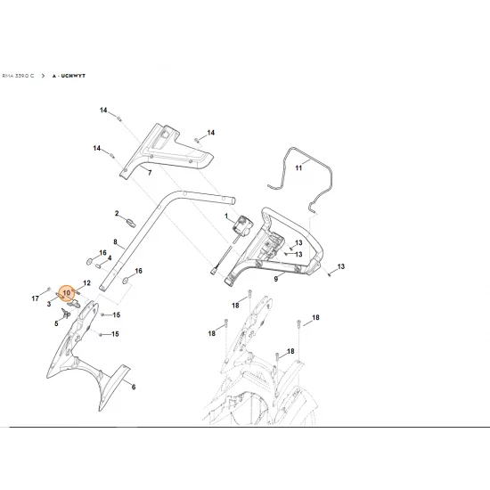 STIHL Dźwignia zatrzaskowa 6320 763 6000